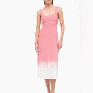 NWT Staud Elisson pink ombre dress